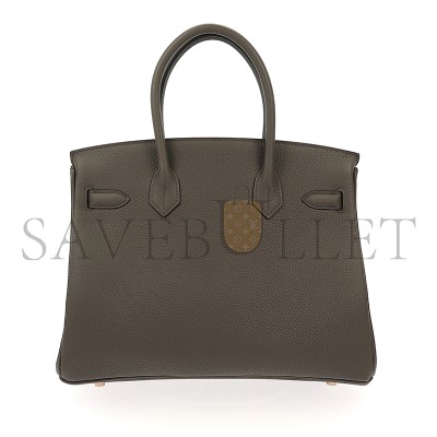 HERMÈS BIRKIN 30 VERT DE GRIS TOGO GOLD HARDWARE (30*23*15cm) 